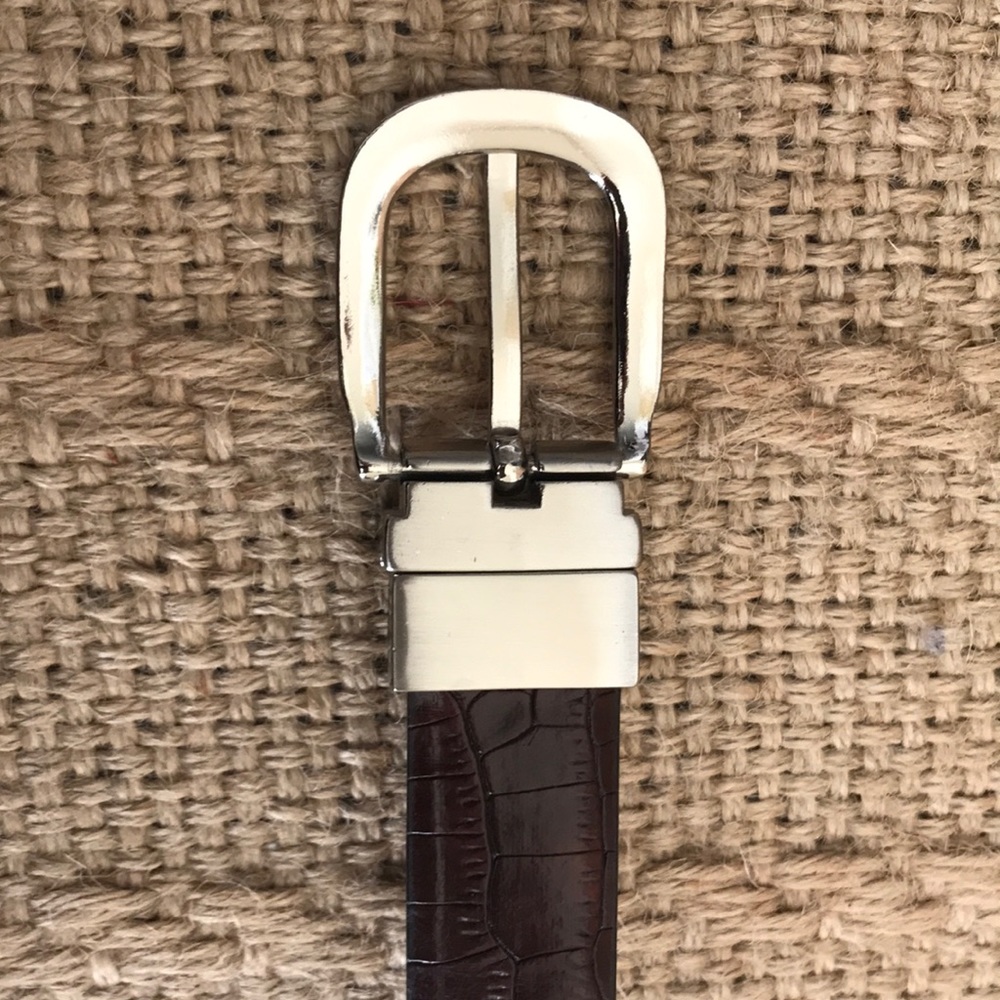 Reversible Faux Leather Belt Size 36 - Picture 6 of 7